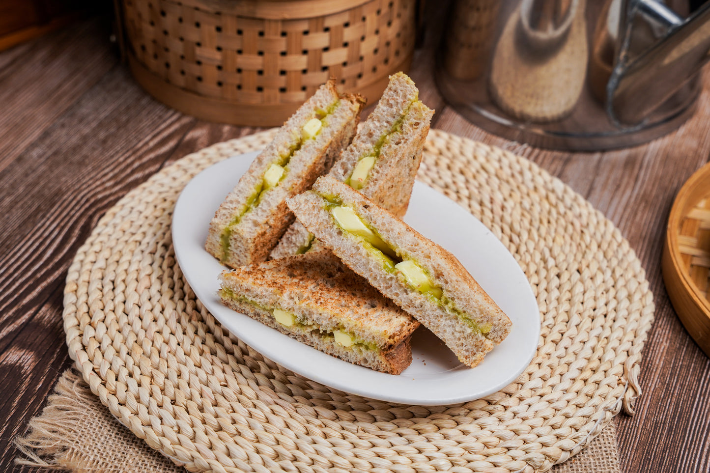 Wholemeal Hainan Toast with Butter Kaya