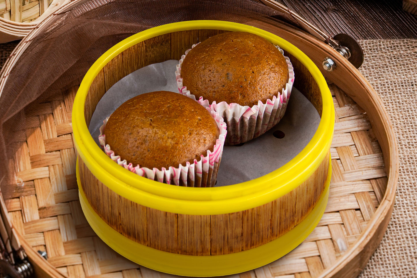 Steamed Cake with Gula Melaka