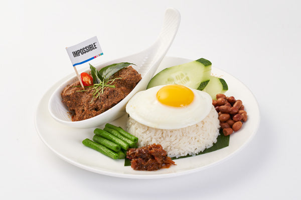 Nasi Lemak with Impossible Rendang