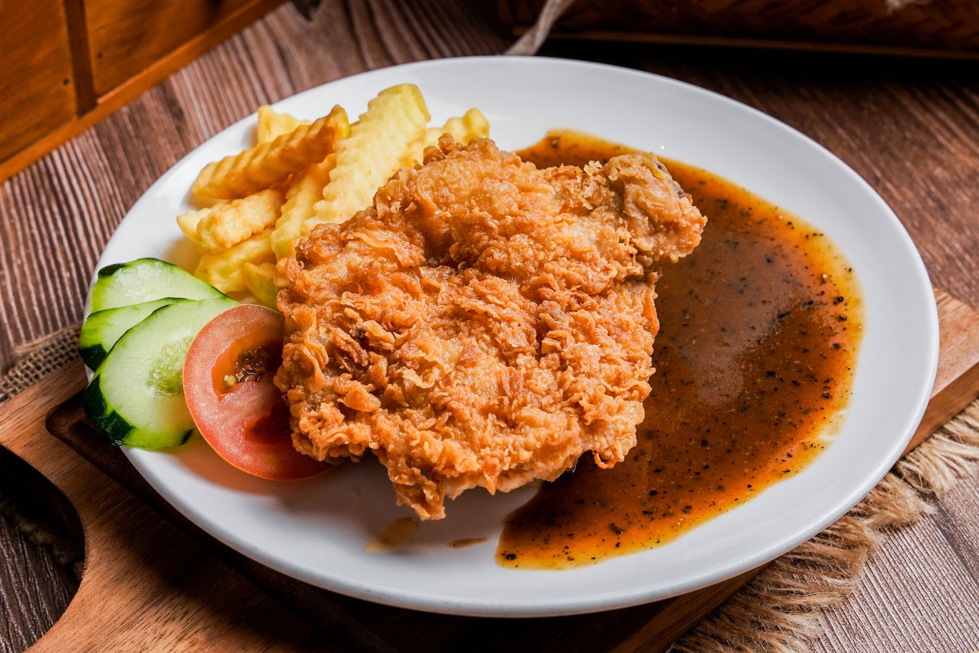 Chicken Chop with Black Pepper Sauce – Papparich Malaysia