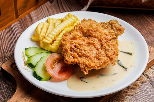 Chicken Chop with Butter Cheese Sauce